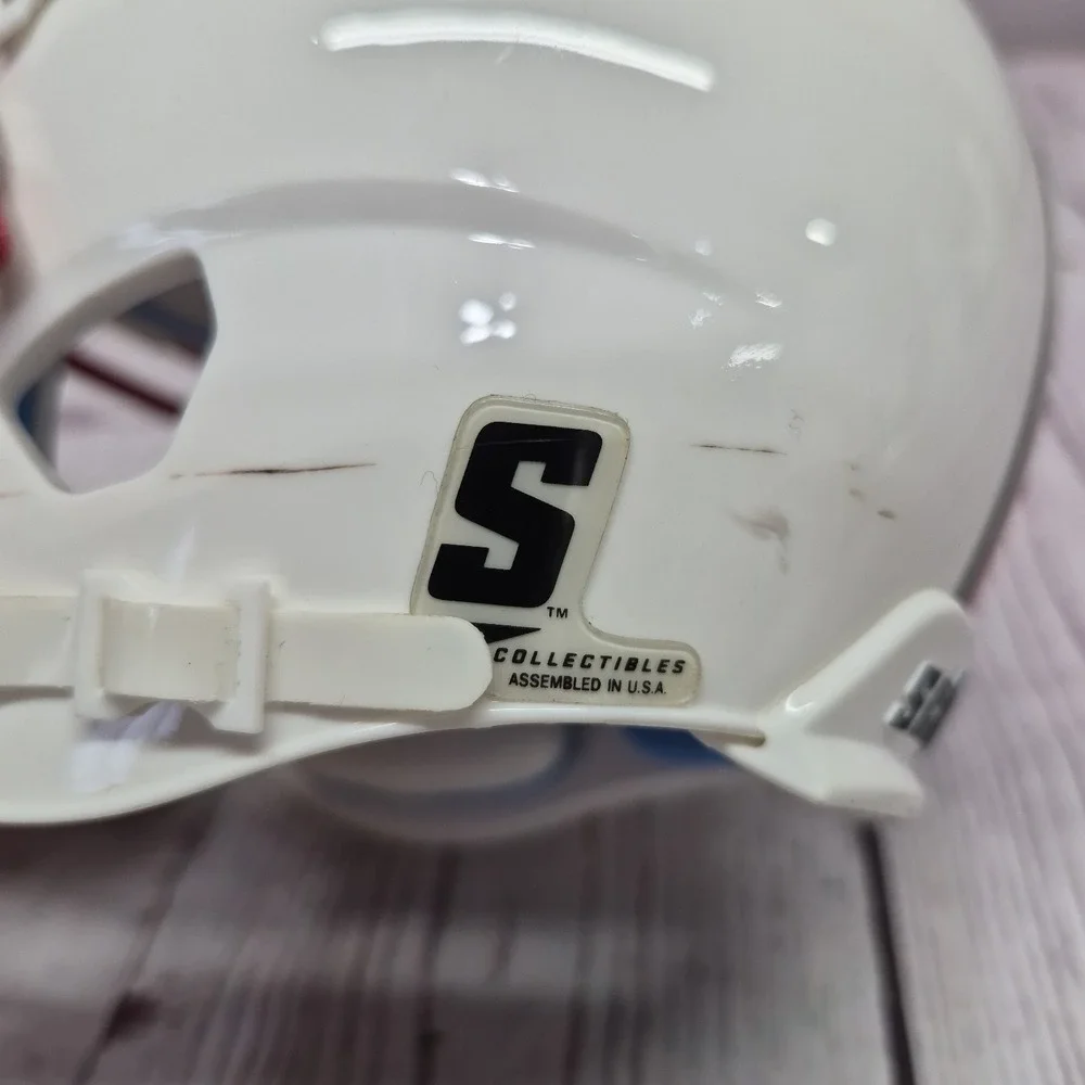 North Carolina NC State Wolfpack Mini Helmet~ Schutt~Face‎ Guard~Chin Strap